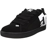 DC Men's Court Graffik Sneaker,Black/White/Carbon,10.5 M US