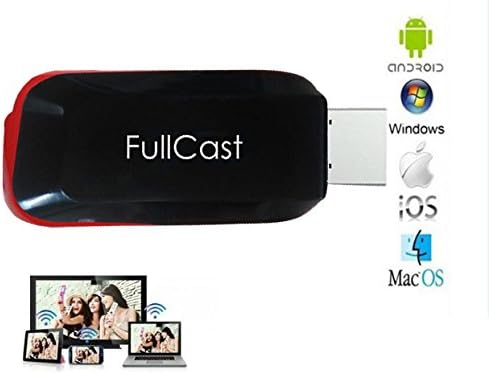 Hiha FullCast Mircast Cast Hub Wireless HDMI Output Display Adapter Streaming Media Player 1080P
