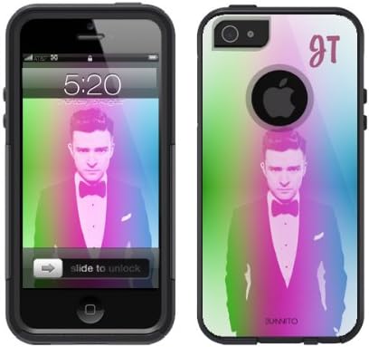 iPhone 5 / 5S [Case] Black Justin Timberlake [Dual Layer] UnnitoTM *1 Year Warranty* Case Protective [Custom] Commuter Protection Cover iPhone 5S