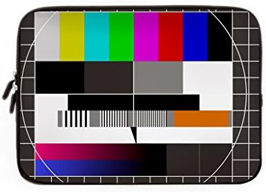 TV Set No Signal Waterproof Neoprene Sleeve Case Cover Protective Bag Designed to Fit Any Laptop / Notebook / Ultrabook / Macbook Size 15 inch / 39*28*2CM