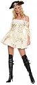 Sexy Pirate Captains Mistress Brocade Corset Dress Costume