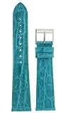 Watch band Genuine CrocodileStrap 22mm Aqua