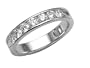 0.75 (3/4) cttw Karina B(tm) Round Diamonds Band - Platinum, 18kt White or Yellow Gold