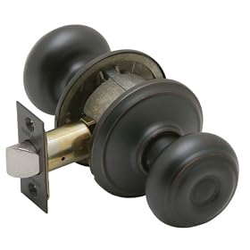 Schlage F10VGEO716 Georgian Passage Knob, Aged Bronze by Schlage