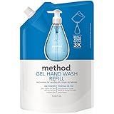 Method Gel Hand Wash Refill, Sea Minerals, 34 Ounce (Pack of 6)