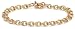 14k Yellow Gold 9mm Charm Bracelet, 7