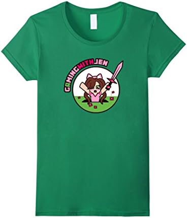 Women's gaming with jen shirt 2016 Small Kelly Green