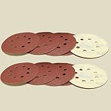 板金・木工用やすり /00322 ＃60・ランダムアクションサンダー用125mm/マジック付/サンディングペーパー・10枚組