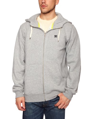 DC Shoes Herren Hoodie Keystone 3 Premium Fleece Full Zip, grey heather, L, D053860102