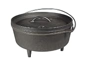 Amazon.com: Lodge Original Finish 10-Quart Deep Camp Dutch Oven: Sports & Outdoors