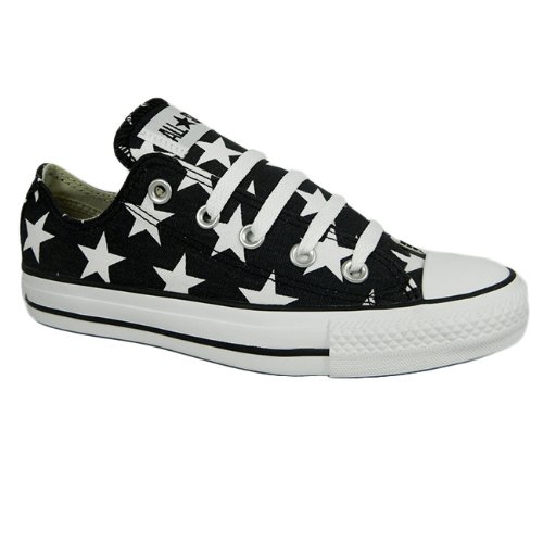 Converse 136613 Chuck Taylor Unisex Canvas Lace Up Trainers - Black Star, Size6 Uk