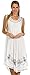 Sakkas 1051 Everyday Essentials Caftan Tank Dress / Cover Up - White / Black- One Size