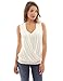 PattyBoutik Women's V Neck Sleeveless Elastic Hem Blouse