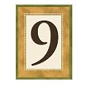 Grasslands Road Estate Pineapple 3 by 4-Inch Build Your Address Plaque with Magnetic Tile, Number 9