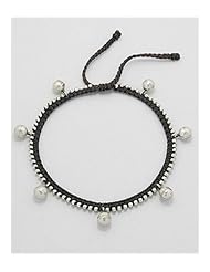 Cotton Waxed Thread Anklet In 97