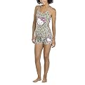 Hello Kitty Animal Printed Pajama Set - Gray