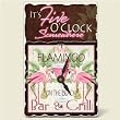 Tile Desk clock~ Five O'Clock Somewhere ~Artworks Home Accents~ desk clocks~ code 144