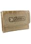 Women's Celeste Natural Synthetic Leather Tri-Fold Wallet: Natural Tri-Fold Wallet