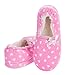 LA PLAGE Girl's Cute Soft Cotton Slippers with Loving Heart