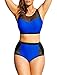 Dreamy Girl Plus Size Indigo Scuba Sweetheart Bikini Set Swimsuit for Women