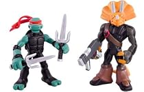 TMNT Mini Mutants 2 Pack Raphael vs. Triceraton