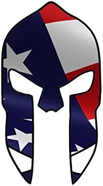 3Pack　US Flag Spartan Helmet Decal 　4"x2.2"/3M material