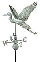 Good Directions 9606V1 Full Size Blue Heron Weathervane, Blue Verde