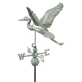Good Directions 9606V1 Full Size Blue Heron Weathervane, Blue Verde by Good Directions