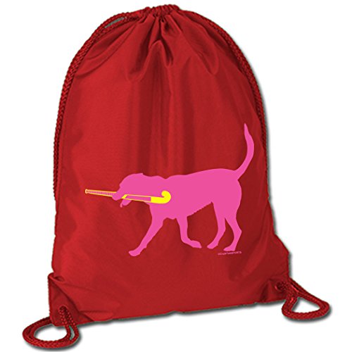 Field Hockey Sport Pack Cinch Sack - Fetch the Field Hockey Dog