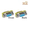 niceEshop 2pcs New VGA Female to VGA Female Gender Changer Adapter F-F +Free niceEshop Cable Tie