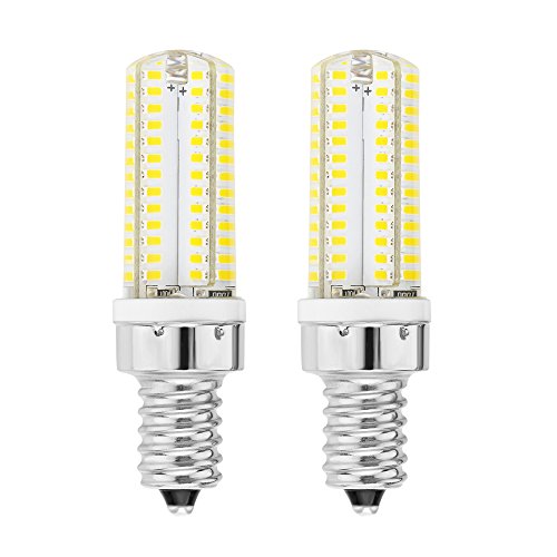 Rayhoo 2pcs E12 Base 104-LED Warm White Light Crystal Bulb Lamps 5 Watt AC 110V Equivalent to 40W Halogen Track Bulb Replacement LED Bulbs,2800-3200K, 300-320LM