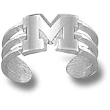 University of Michigan M Toe Ring Pendant (Silver)