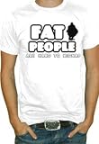 Fat People Are Hard To Kidnap T-Shirt (white)