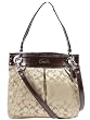 Authentic Coach Ashley Sateen Signature Hippie Shoulder Crossbody Bag 17599 Khaki Mahogany