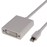 Mini DisplayPort to DVI Female Adapter Cable for Apple Macbook, Macbook Pro, iMac, Macbook Air, Mac Mini Laptop