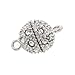 SODIAL(R) 10x Ball Strong Magnetic Clasps Connectors Zirconia DIY 12mm
