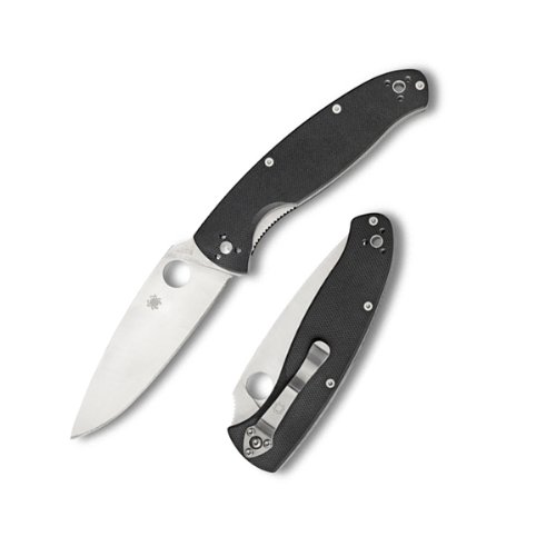 Spyderco Resilience Black G-10 PlainEdge Knife