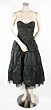 BCBG BLACK SILK TAFFETA A-LINE PARTY DRESS NEW 12
