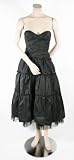BCBG MAX AZRIA - BCBG BLACK SILK TAFFETA A-LINE PARTY DRESS NEW 12