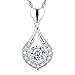 'You Are The One' Designer Jewelry Twinkling Heart Collection Sterling Silver Pendant Necklace