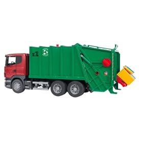 Bruder 3561 Scania R-Series Garbage Truck (Red/Green)