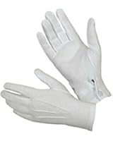 Sannysis 1Pair White Tuxedo Honor Guard Parade Men Inspection Formal Gloves