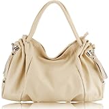 Allison Cream Italian Cow Leather Tassels Tote Bag