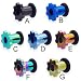 Titanium anodized gear tunnel, 2 ga, black - A title=