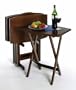 Oversized TV Tables/Snack Trays, Walnut