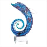 Glass Dolphin Sculpture