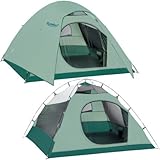 4-Person 3-Season Pastel Green Lightweight Tent, Tetragon 8 4-Person 3-Season Pastel Green Lightweight Tent, Tetragon 8