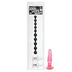 Pipedream Products Graduating Anal Love Beads Black Adult Sex Toy Kit