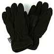 Men's Winter Dual Thick Fleece Ski 3M Thinsulate Palm Grip Snow Gloves Black M/L