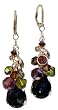 Earth Teardrop Cluster Earrings